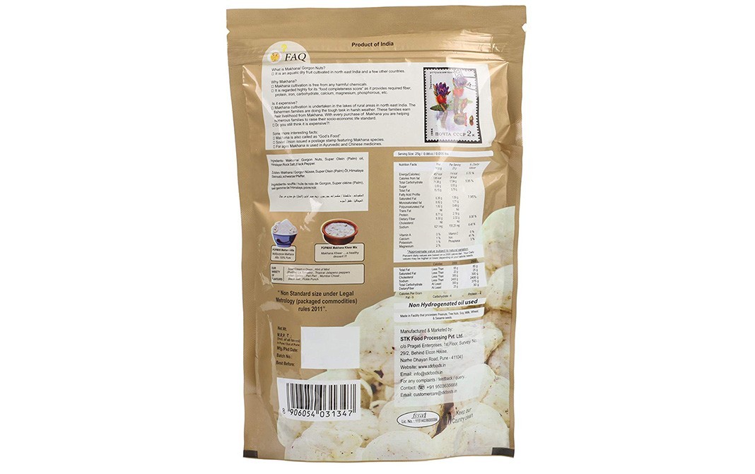 Pop Mak Roasted Makhana Gornuts    Pack  90 grams